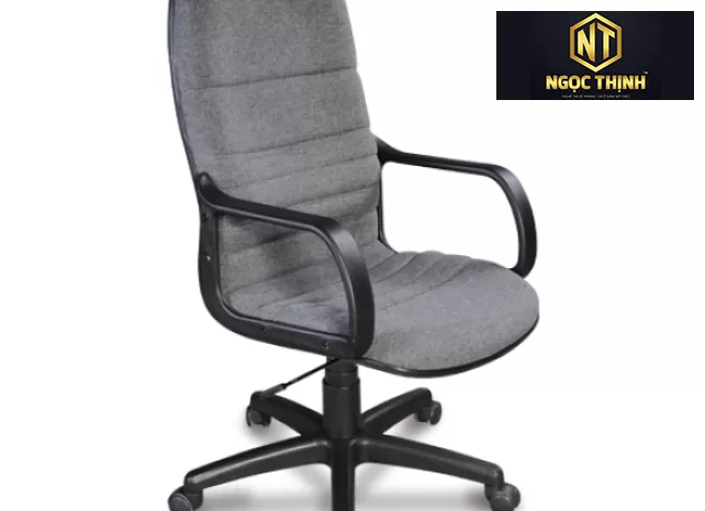 Ghế lãnh đạo lưng cao bọc vải, đệm và tựa liền khối SG702